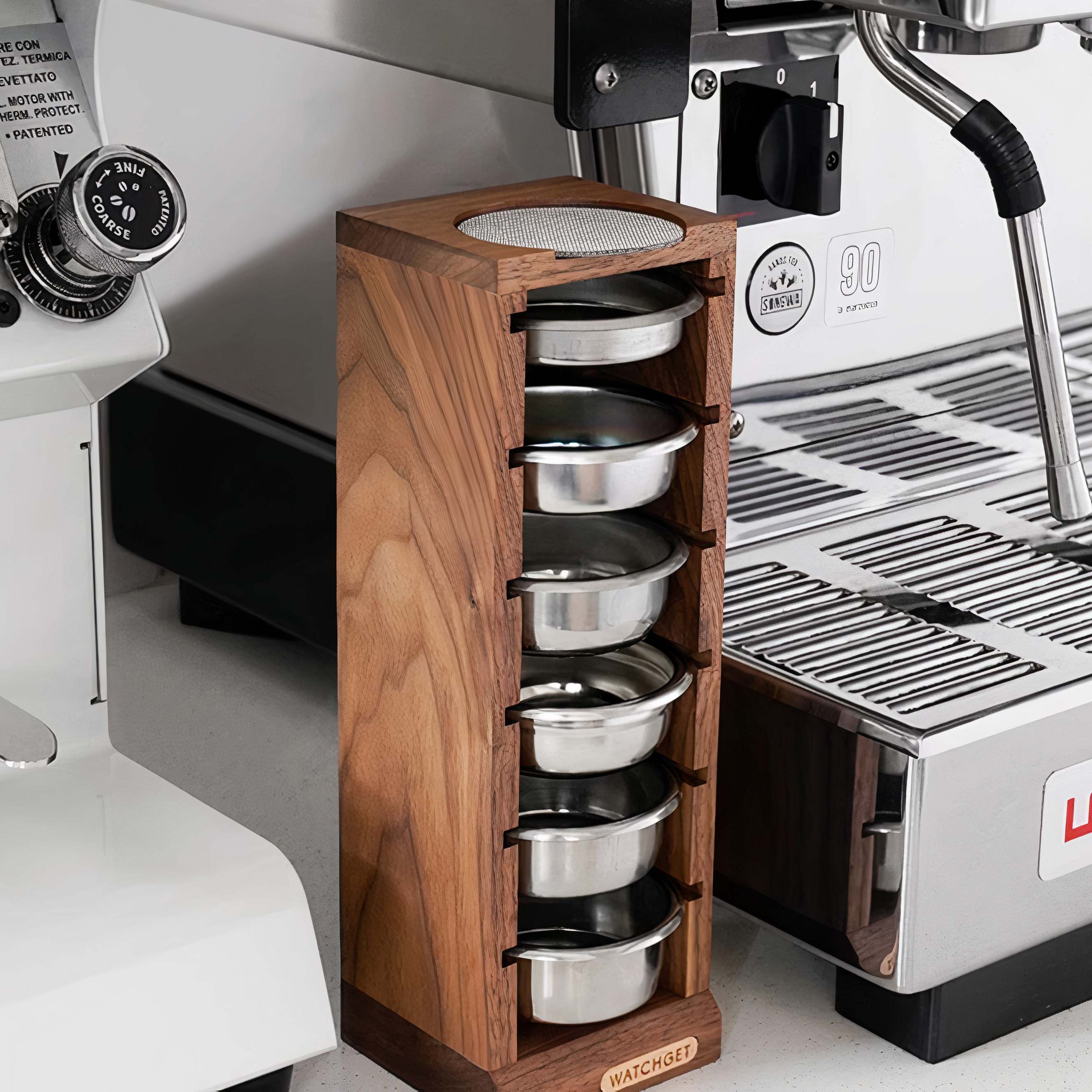 Walnut Filter Baskets Storage