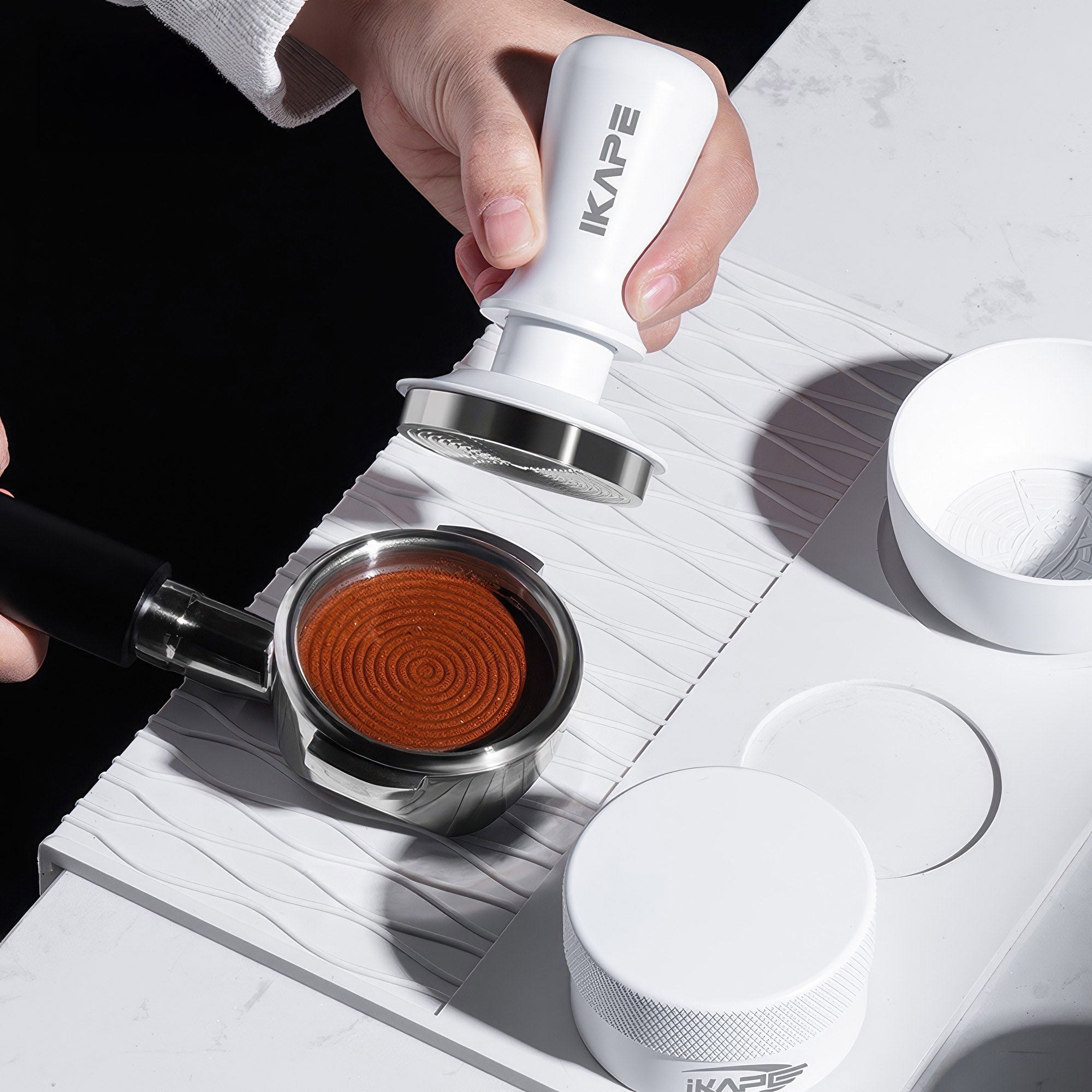 Espresso White Tamper & Distributor