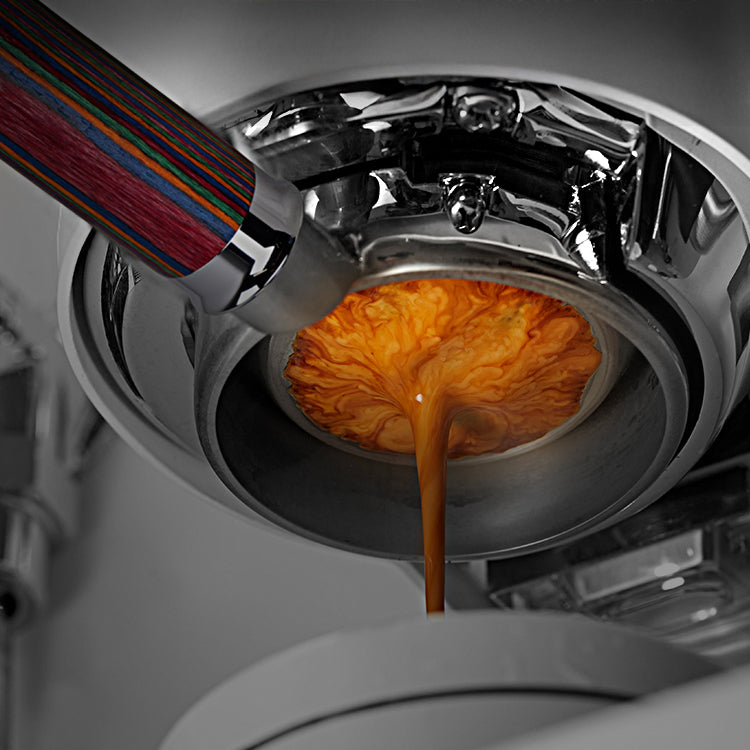 Bottomless Portafilter Colorful Wooden Handle