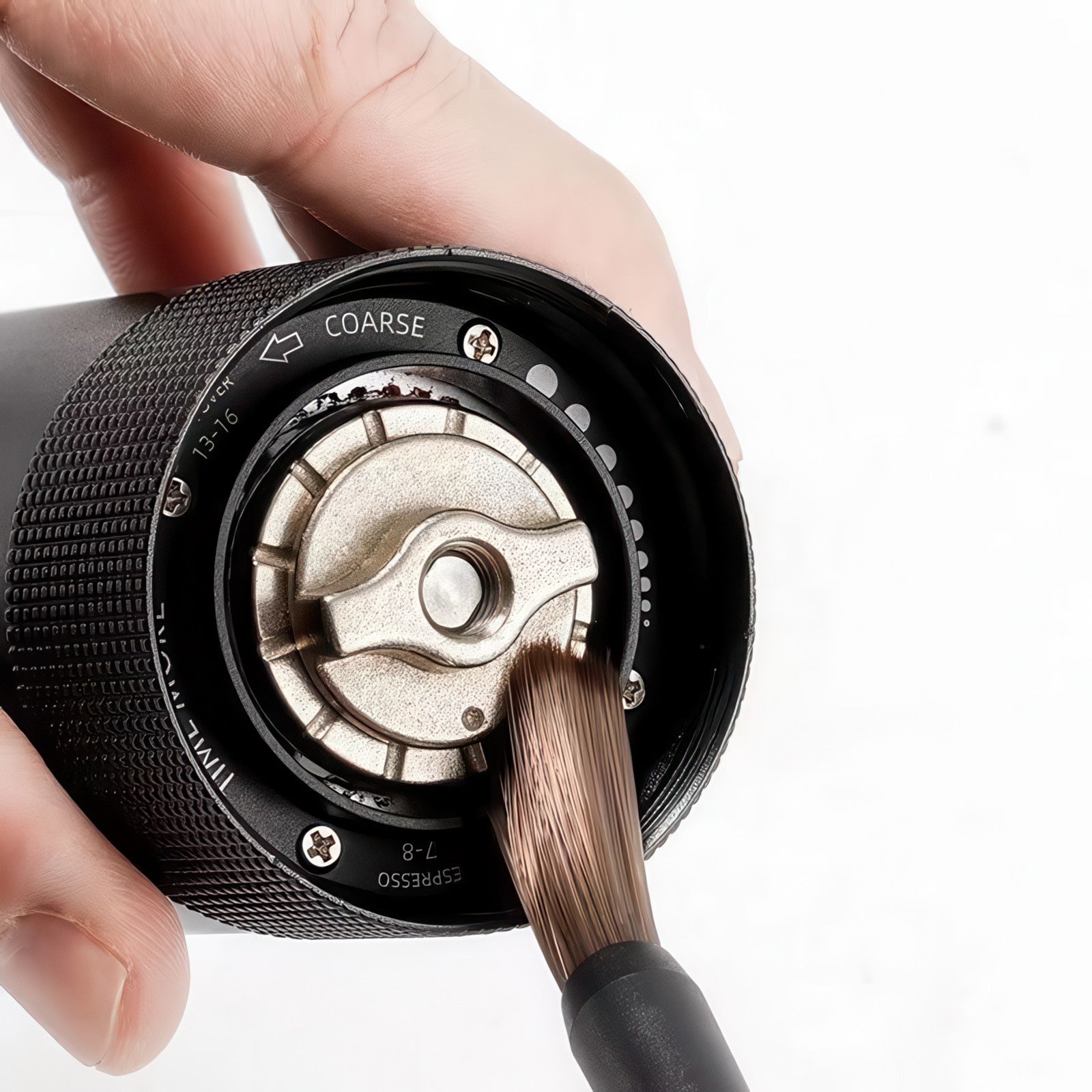 Wooden Coffee Grinder Clean Brush