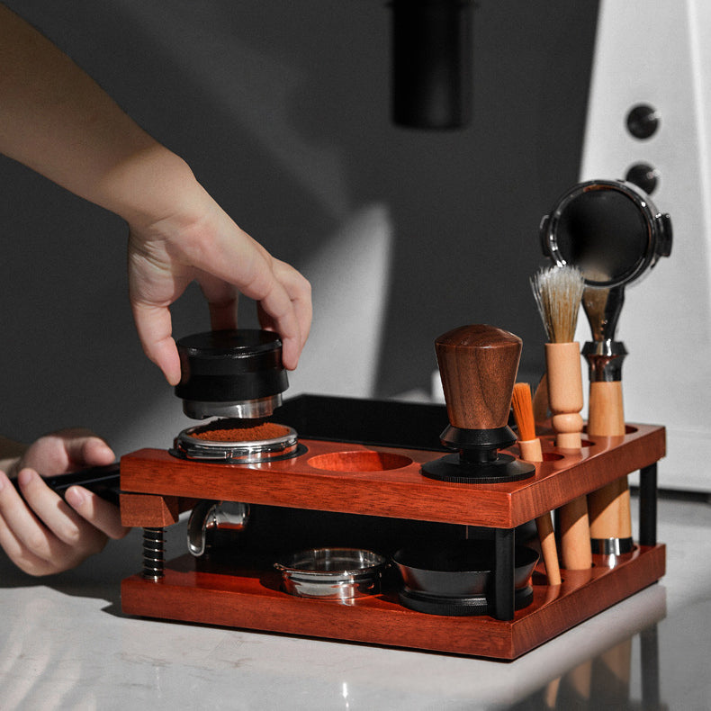 Espresso Tamping Station Knock Box - 9 in1 Espresso Tool