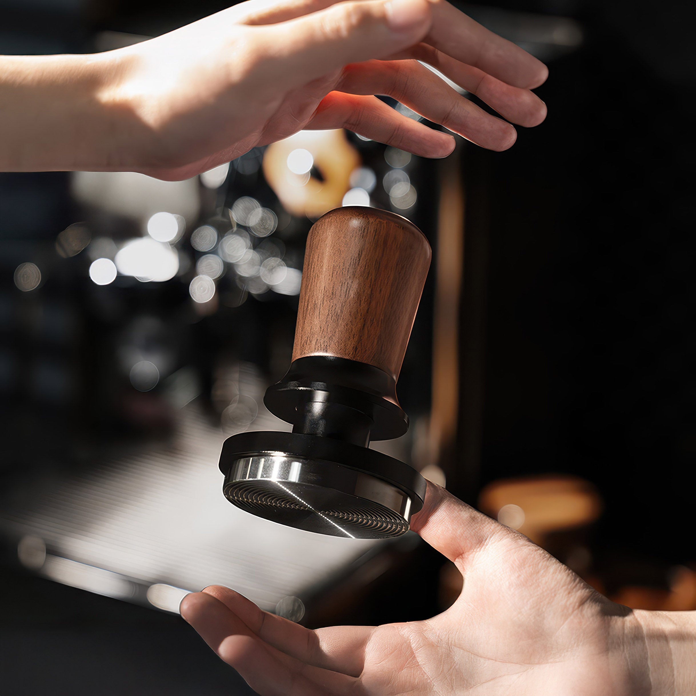 Walnut Coffee Tamper Balanced Design