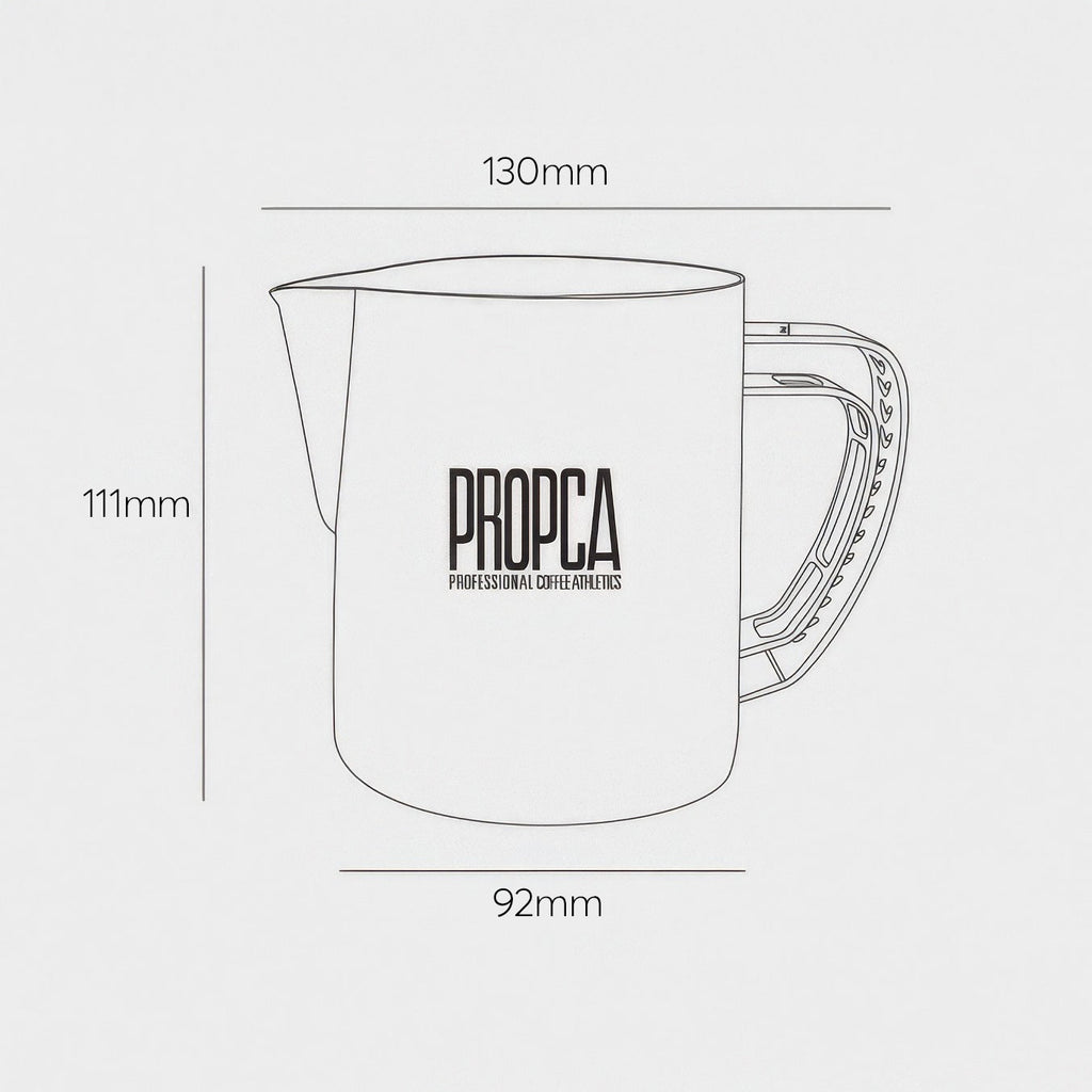 Double Wing Latte Art Pitcher Professional Milk Frothing Cup