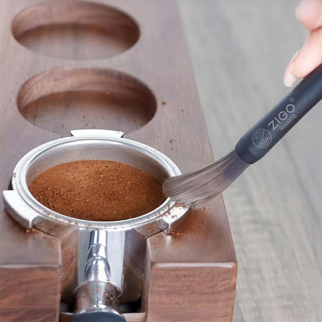 Wooden Coffee Grinder Clean Brush