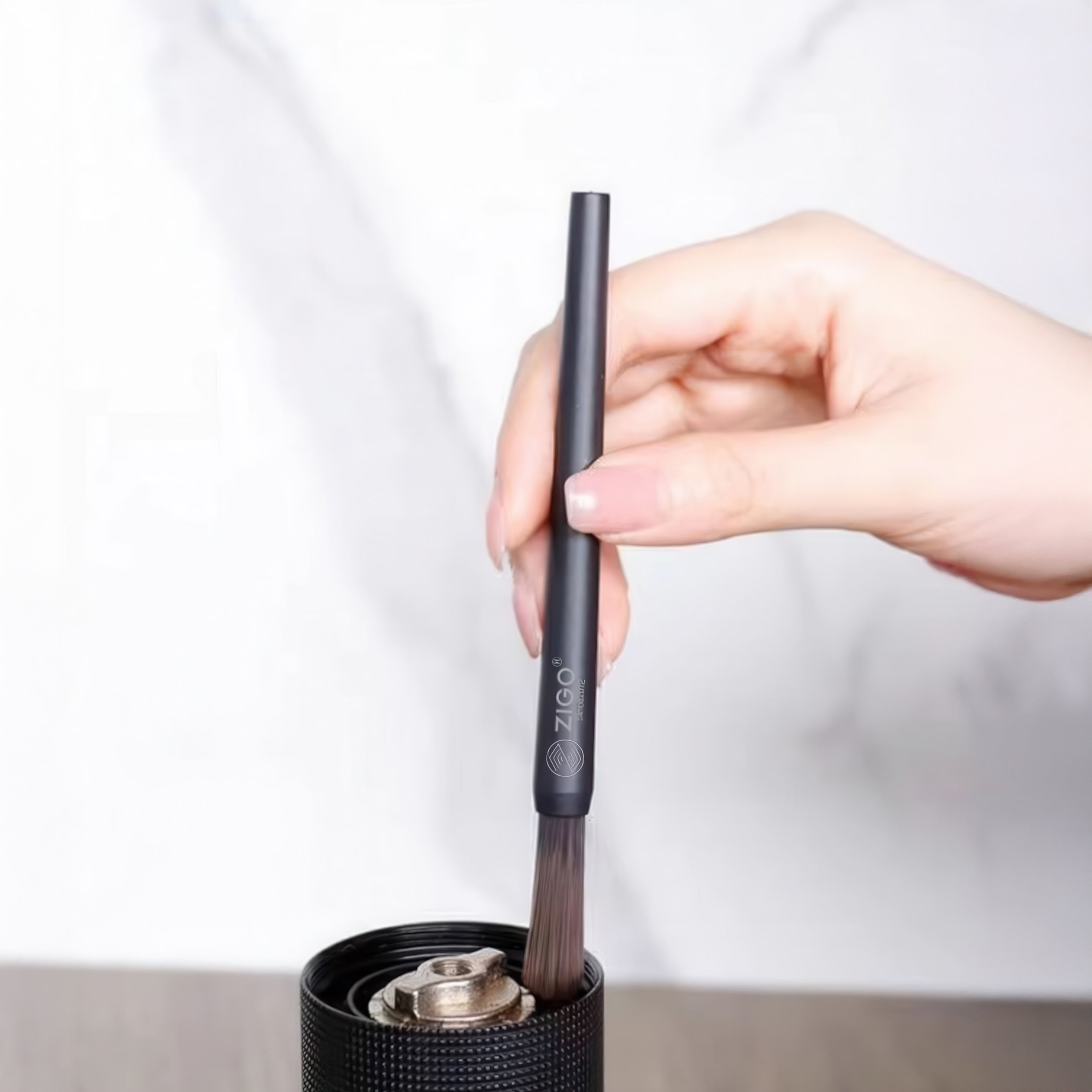 Wooden Coffee Grinder Clean Brush