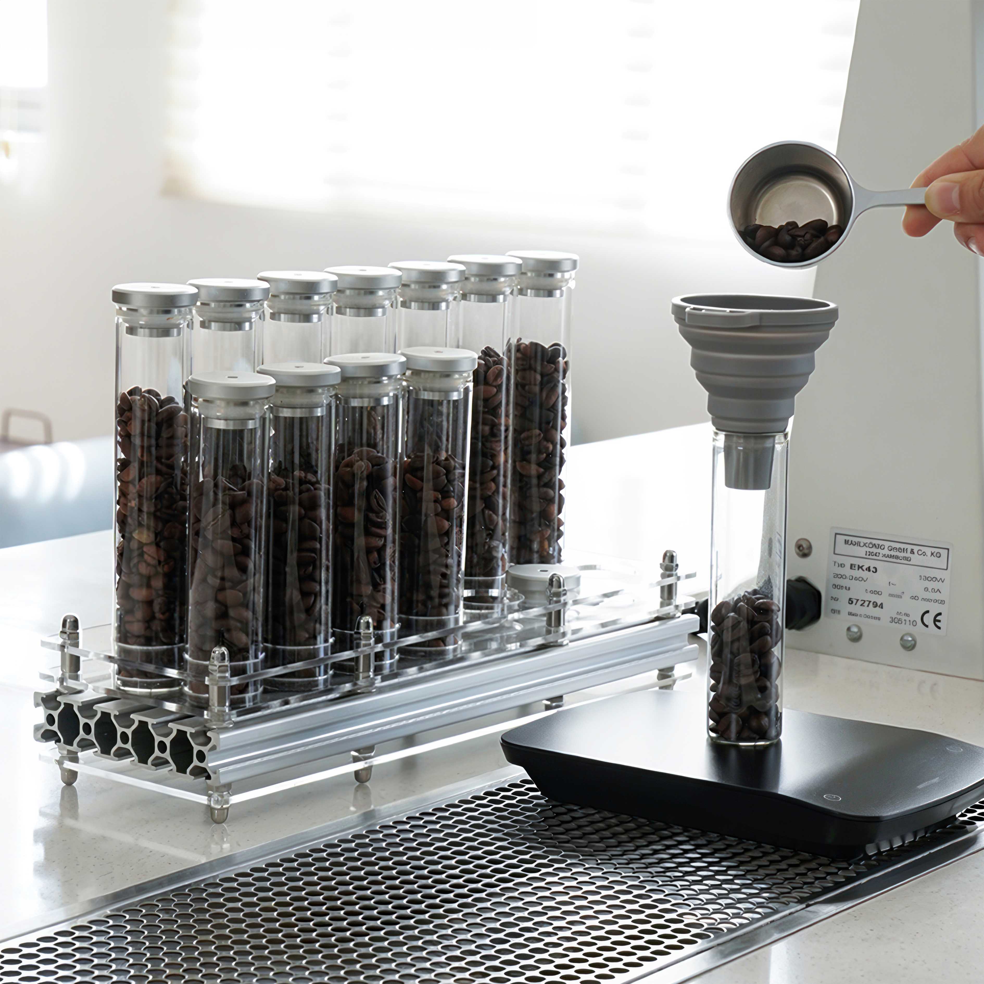 Coffee Bean Storage Bottle with One Way Valve