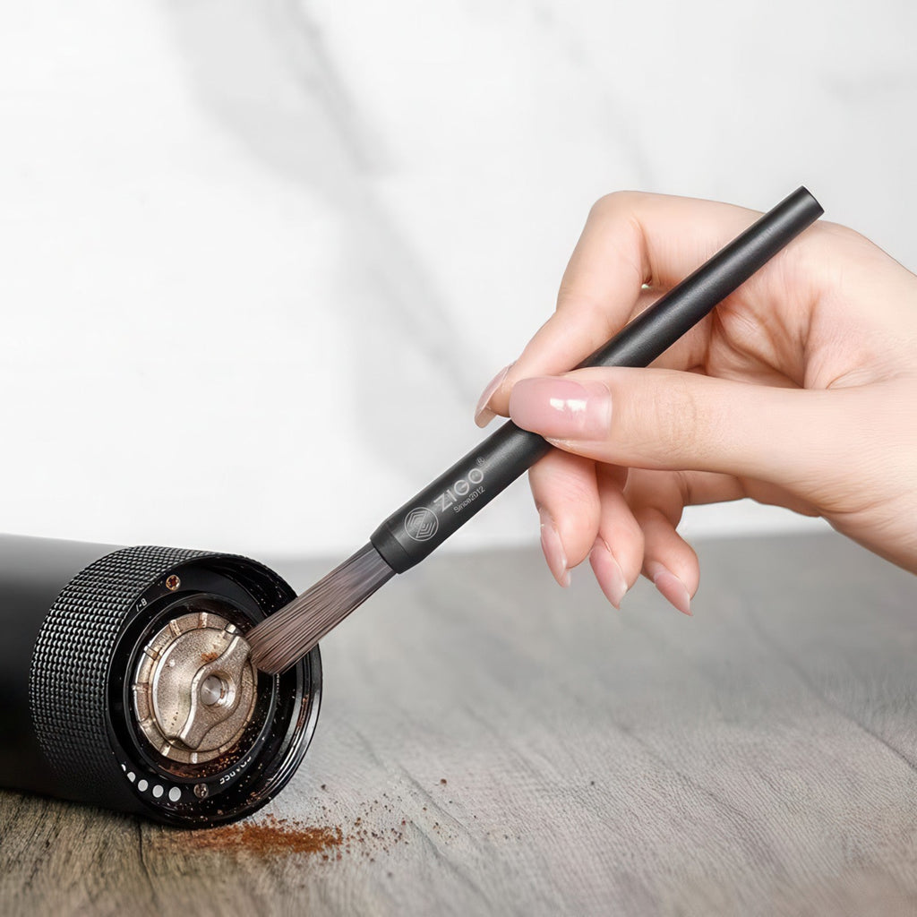 Wooden Coffee Grinder Clean Brush