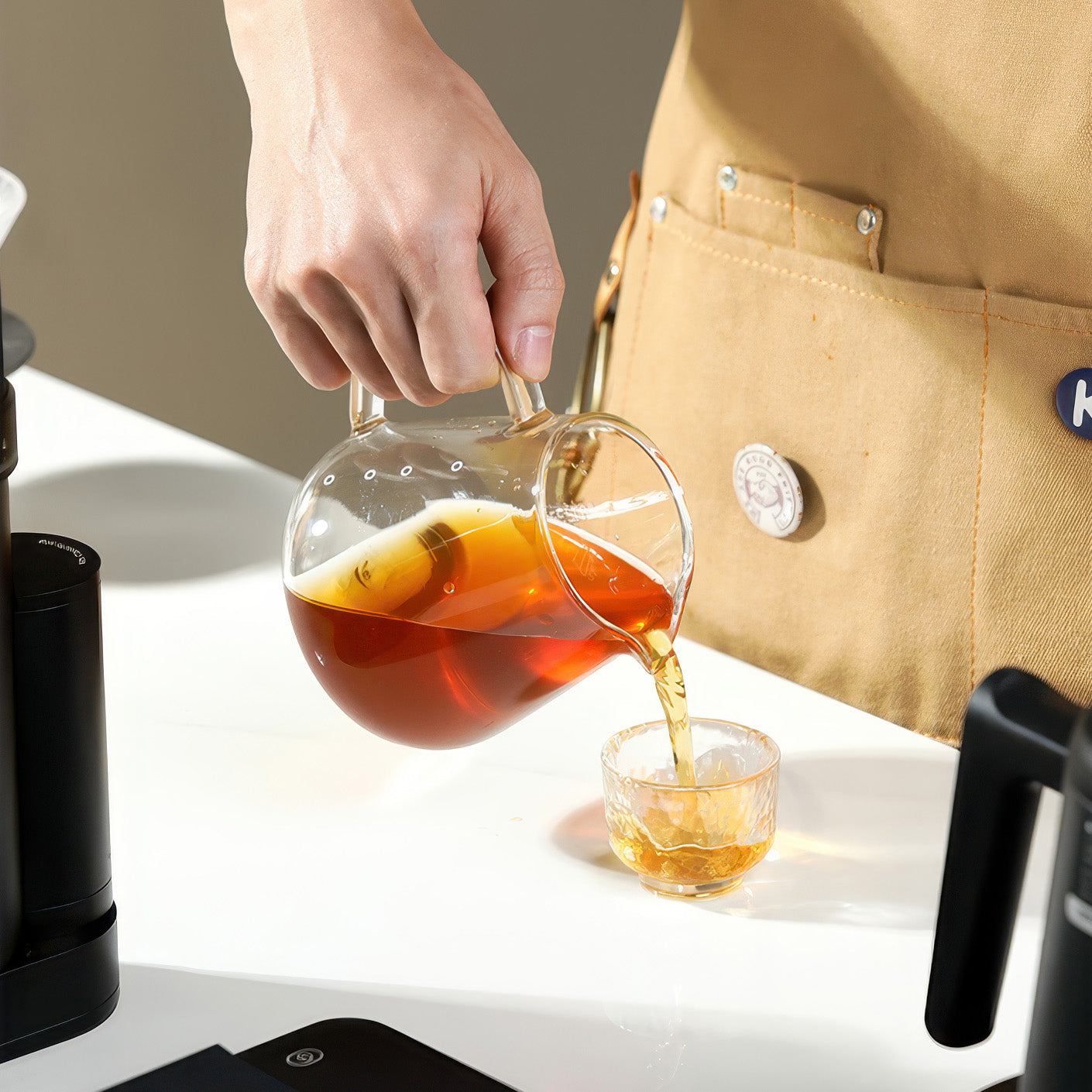 Glass Coffee Server Carafe Hand Brew Pour Over