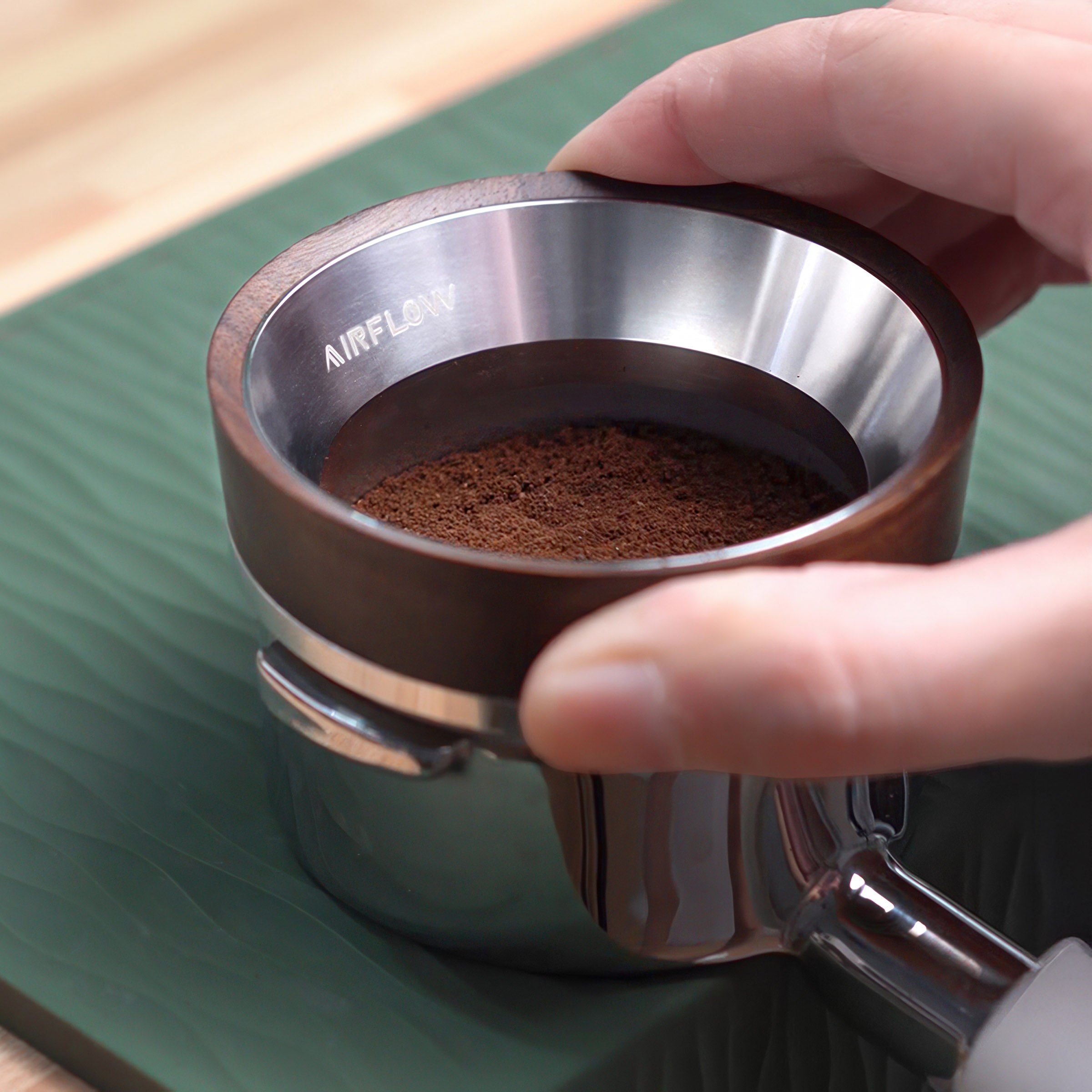 Walnut Dosing Ring 58mm