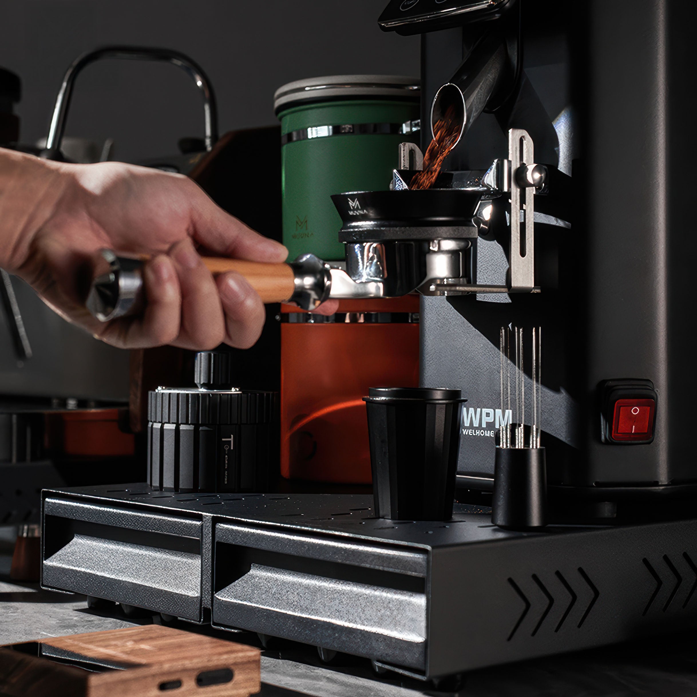 Barista Double Knock Box Drawer