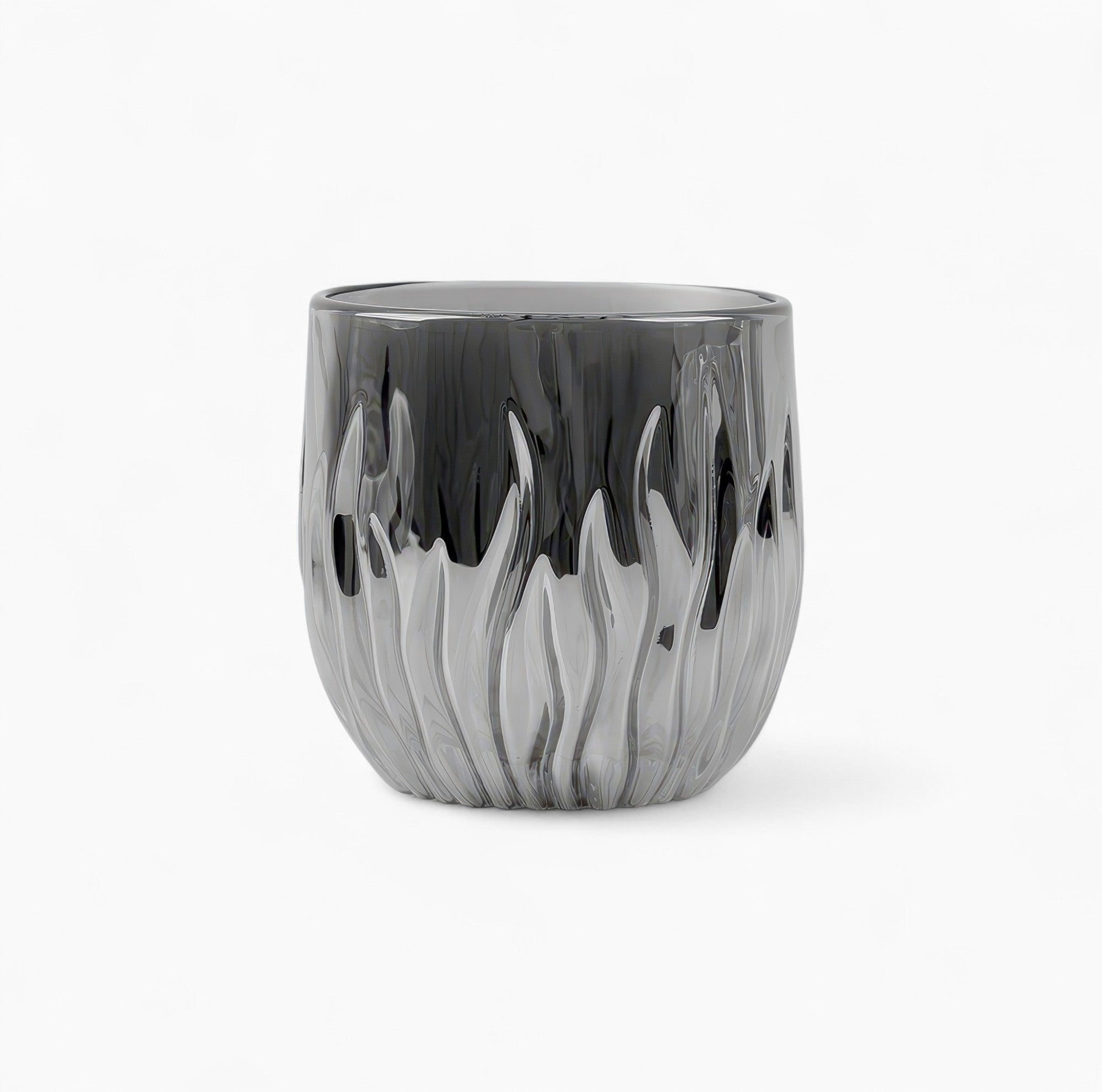 Flame Crystal Cut Glass Coffee Cup